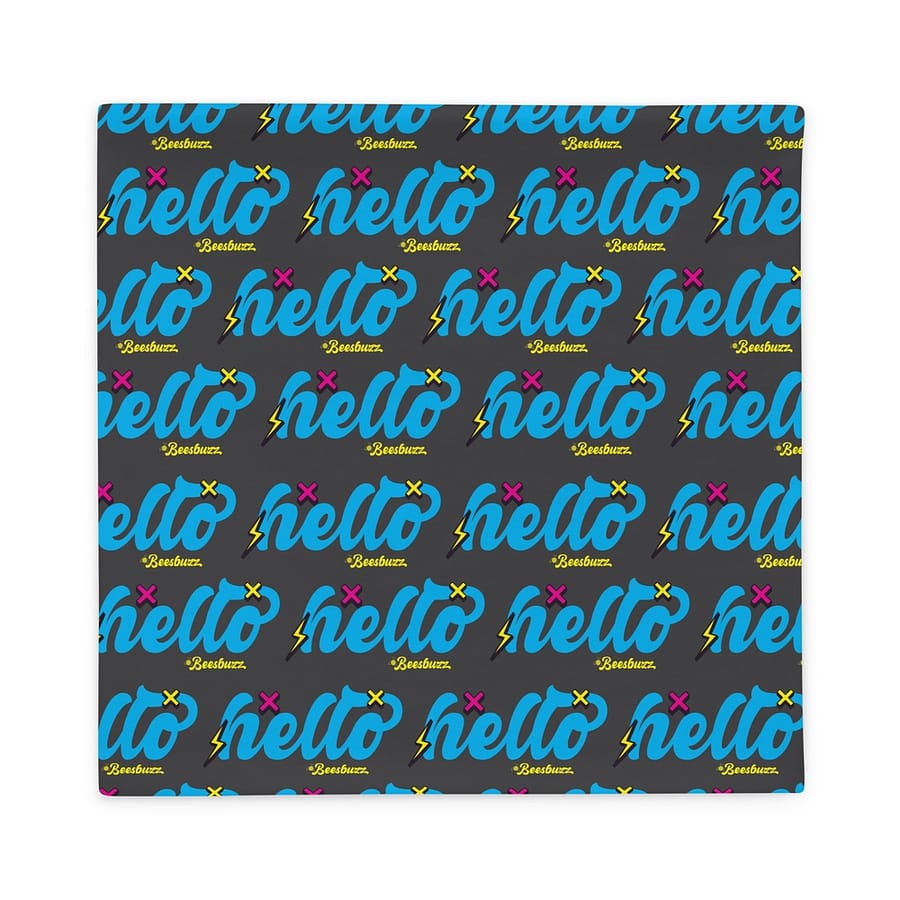 Couch pillow case "Hello" high-quality