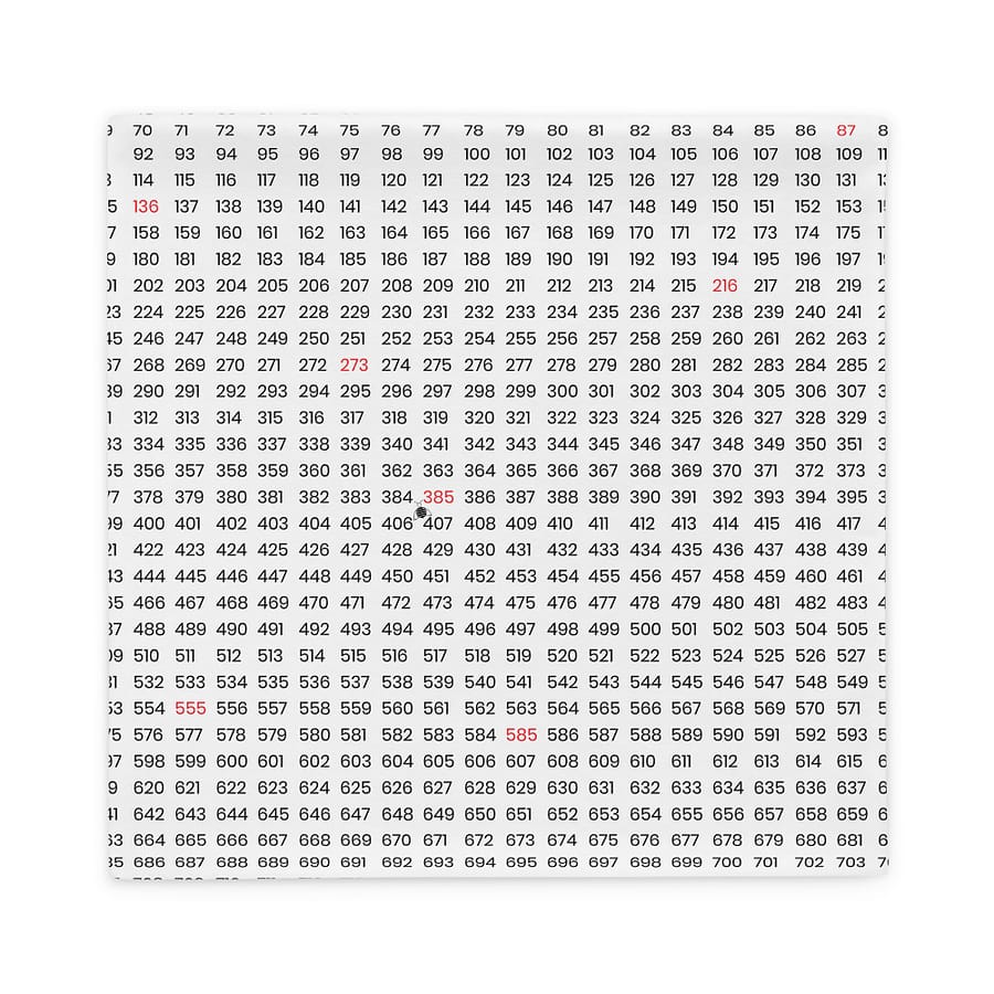 Couch pillow case "numbers" high quality