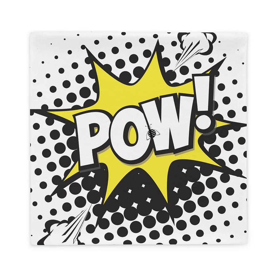 Couch pillow case "POW" high quality