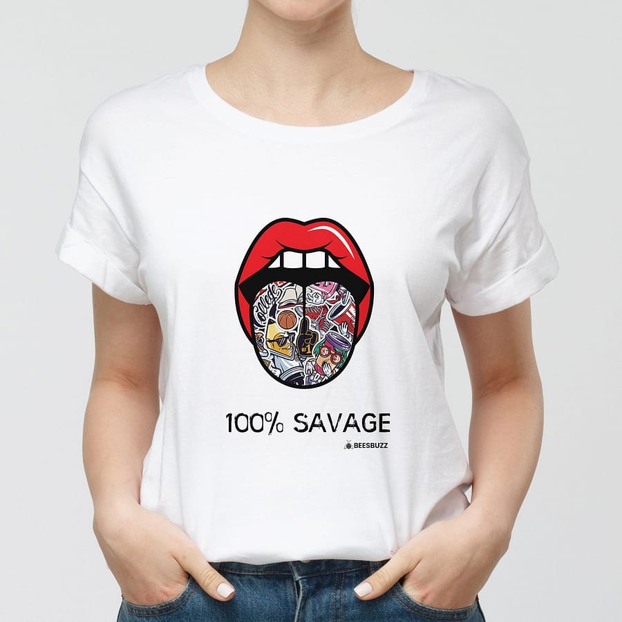 Women's t-shirt "savage" high quality