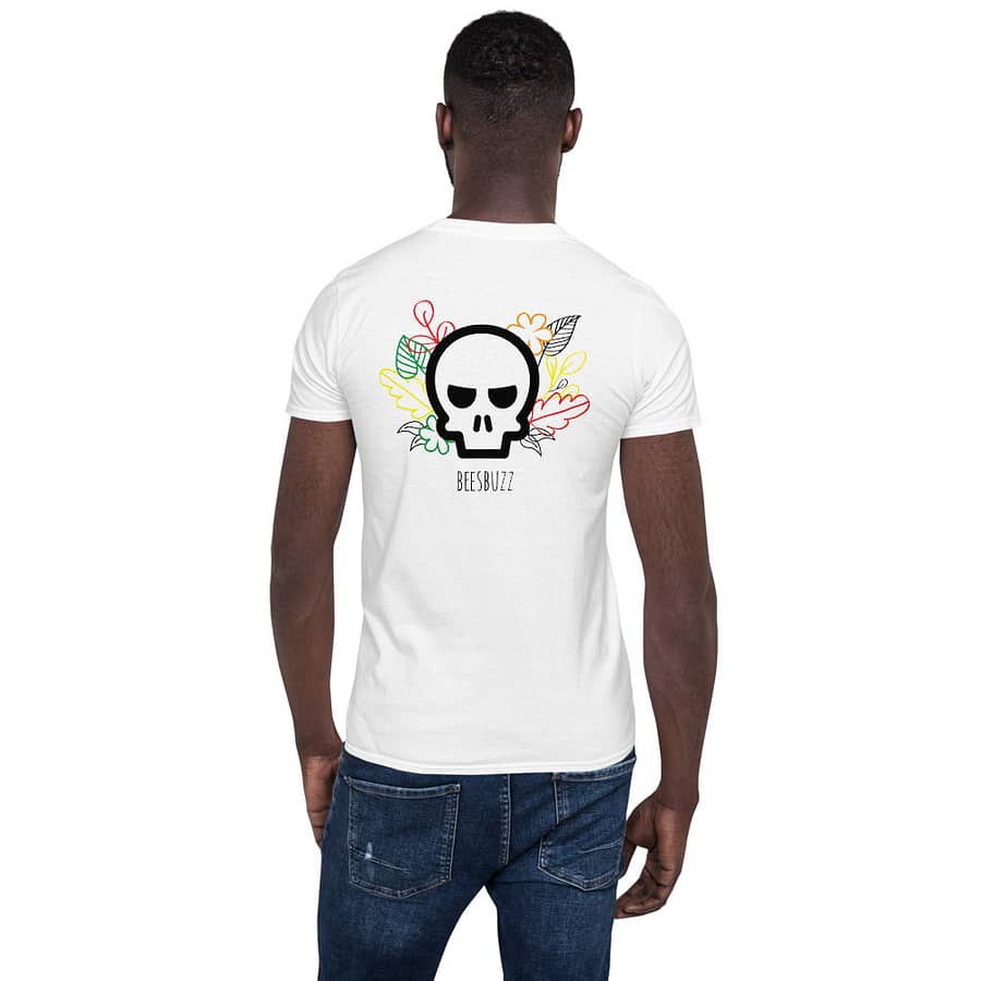 Men's T shirt "Skull & flowers" high quality