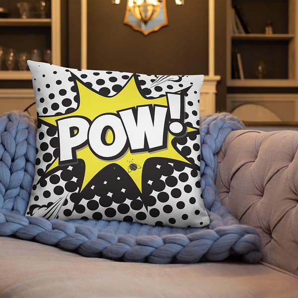 Couch pillow "pow"